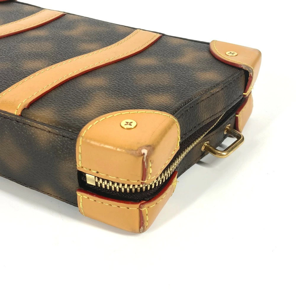 Louis Vuitton Monogram Soft Trunk Bag Shoulder Leather Brown - Picture 5 of 6